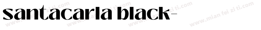 santacarla black字体转换